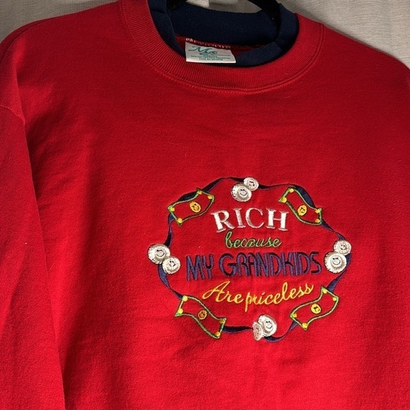 VINTAGE GRANDMA CREWNECK SWEATER (M) - Picture 4 of 4